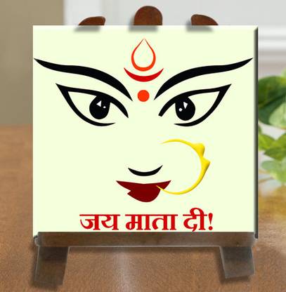 TIED RIBBONS Jai Mata Di Tile Decorative Showpiece  -  26 cm