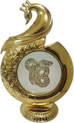 Dharohar The heritage Showpiece-Gold Plated Omkar Decorative Showpiece  -  11.5 cm