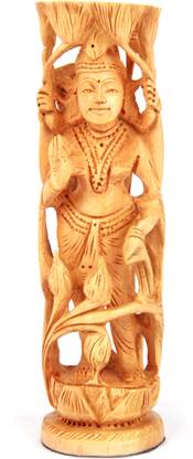 Adaa Whitewood - Ajanta Statue Decorative Showpiece  -  15.5 cm