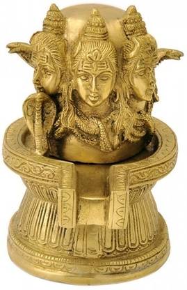 Redbag Three Faces of Lord Shiva - Shivling Decorative Showpiece  -  15.24 cm
