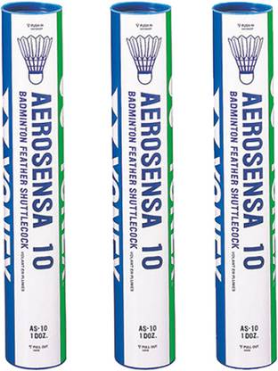 YONEX Aerosensa 10 Feather Shuttle  - White