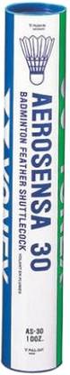 YONEX Aerosensa 30 Feather Shuttle  - White
