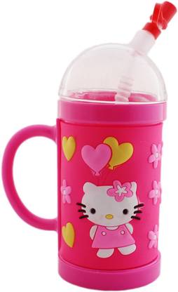 Tootpado Hello Kitty Sippy Cup With Straw Approx. 350ml - Baby Kids Drinking Bottle