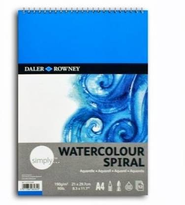 Daler-Rowney Simply A4 Water Color Spiral Sketch Pad
