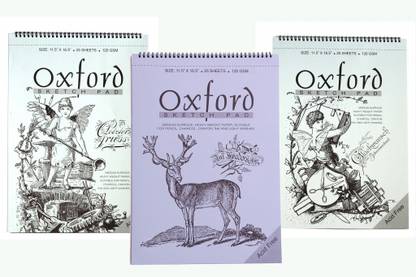 ANUPAM Oxford Sketch Pad 5Qty A3 Notebook Ruled 25 Pages
