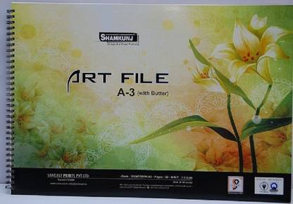 SHAMKUNJ Art File A3 with Tracing Paper Sketch Pad