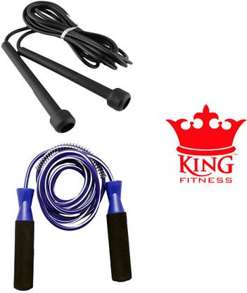 KING FITNESS JUMP HARD FIT ALWAYS SET OF 2 Speed Skipping Rope