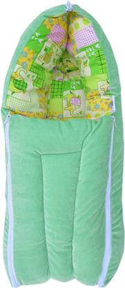 Younique Baby Bed Carrier Velvet Green Sleeping Bag