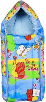 OLE BABY 3 in 1 Colorful Insect Party Hooded Reversible Carry Nest Sleeping Bag