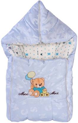 MeeMee Baby Carry Nest Blue - Teddy Bear With Balloon Sleeping Bag