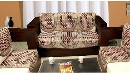 Ridhima Creations Cotton Abstract 3+2 Seater Sofa Cover