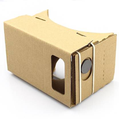 DMG Google Cardboard 3D Virtual Reality Headset with Headband Compatible with Android & Apple