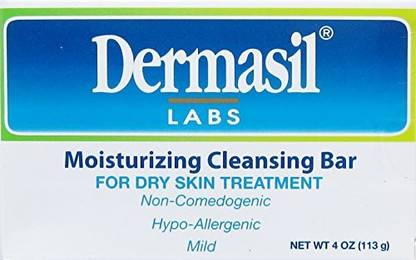 DERMASIL LABS Moisturizing Cleansing Bar Soap for Dry Skin Treatment Non-Comedogenic Hypoallergenic & Mild