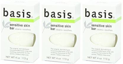 Basis Sensitive Skin Bar Soap (3 pack)