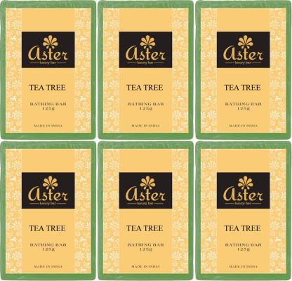 Aster Luxury Tea Tree Premium Handmade Bathing Bar - Set of 6