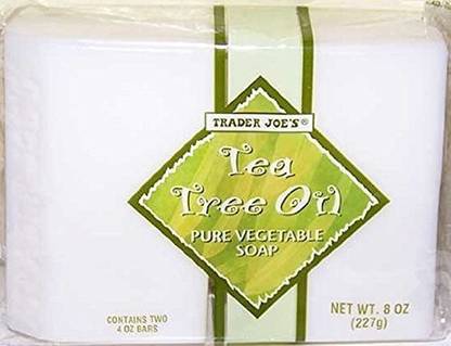 Trader Joe's Tea Tree Oil Soap 2 Bars (3 Pack)