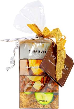 Soap Opera Mango Butter, Shea Butter, Cocoa Butter, Cucumber Soaps- 3+1 combo pack