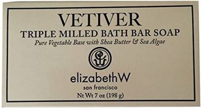 elizabeth W Vetiver Triple Milled Bath Bar Soap