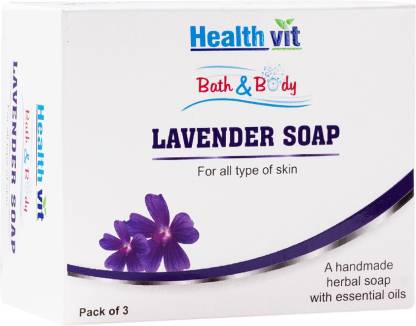 HealthVit Lavender Soap Set of 3