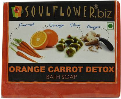 Soulflower Orange Carrot Detox Soap