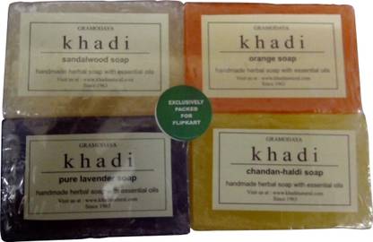 KHADI NATURAL Handmade Soap Combo 2 - Pack of 4