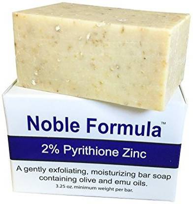 Noble Formula 2% Pyrithione Zinc (ZnP) Bar Soap - Hand Crafted in the USA Especially Formulated for Those with Psoriasis Eczema Dry and Sensitive Skin