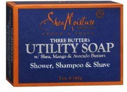 Shea Moisture Three Butters Utility Soap Cleansing Bar For Men