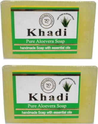 Khadi Herbal NaturalPure Aloevera Soap Pack Of 2