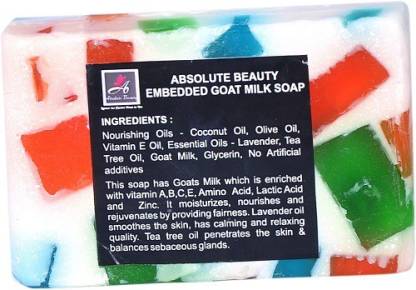 Absolute Beauty Goat Milk Whitening Glow Skin Care Handmade Bathing Fairness Soap