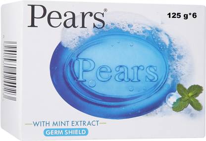 Pears Germs Shield With Mint Extract Soap ( Pack of 6 )