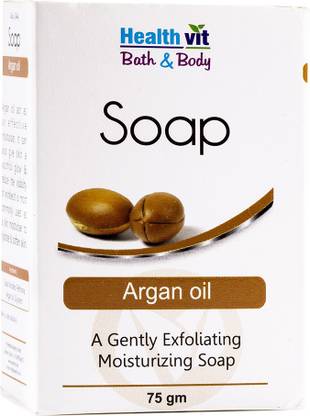 HealthVit Bath & Body Argan Oil Soap 75g