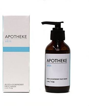 Apotheke Aloe Soapberry Face Wash Natural Cleanser For Sun Damage & Dark Spots