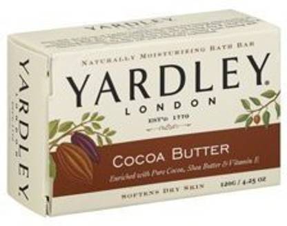 Yardley London Cocoa Butter Bath Naturally Moisturizing Soap Bar 3 Pack