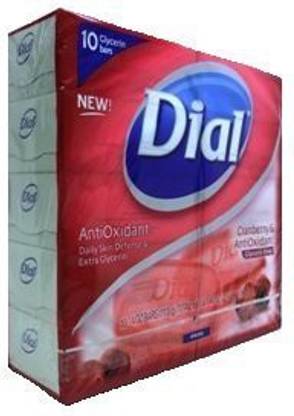 Dial Cranberry & AntiOxidant Glycerin Bar Soap (10 Pack)