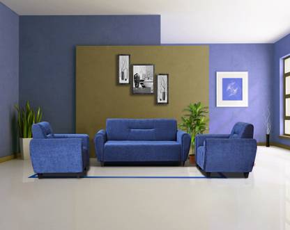 KURLON Dazzle Fabric 3 Seater  Sofa