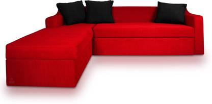 Bean Bagwala BBW-PHOENIX-R-RED 10-Black 16 Fabric 3 + 2 Sofa Set