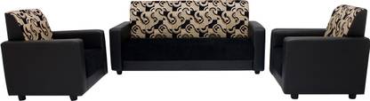Wood Pecker Leatherette 3 + 1 + 1 Sofa Set