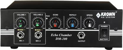 KROWN DM-200 2 Channel Echo Chamber Effect Processor Analog Sound Mixer