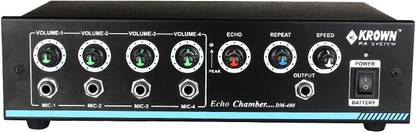 KROWN DM-400 4 Channel Echo Chamber Effect Processor Analog Sound Mixer