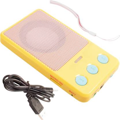 JM Rechargeable Mini Portable Wire MP3 Player 8 W Portable Home Theatre
