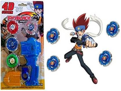 Little Grin D System Beyblade Set with Handle Launcher Metal Fighters