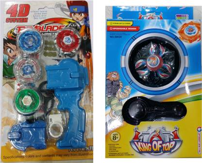 BEYBLADE 4D System Metal Masters Fury & King of Top Combo