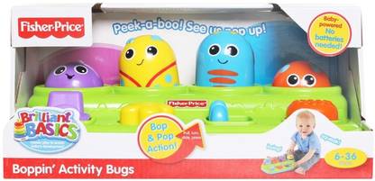 FISHER-PRICE Brilliant Basics Boppin' Activity Bugs Party & Fun Board Game
