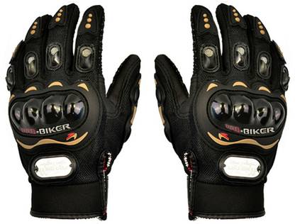 Probiker MCS-01A Skid-Proof Full Finger Motorcycle Racing - Black (Pair / M-Size) Riding Gloves