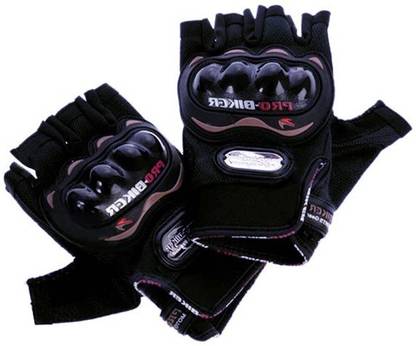 Pa PROBIKERZ:(HALF)-BLACK-L-423 Riding Gloves