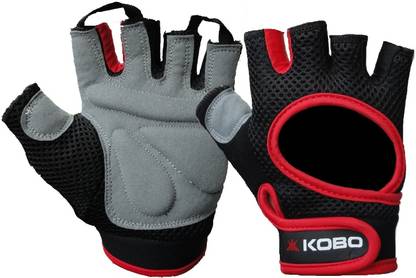KOBO Weight Lifting_Red (Imported) SG8 Gym & Fitness Gloves