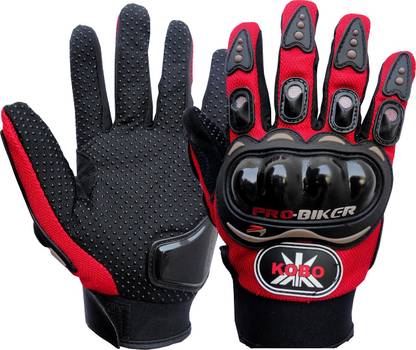 KOBO Pro Biker Motor Cycle / Bike Hand Protector Full Finger (Imported) Driving Gloves