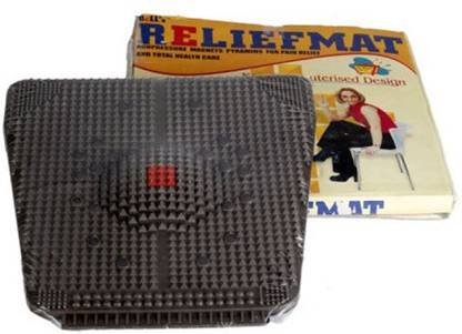 Divinext Acupressure Mat with Magnets Pyramids for Pain Relief Black 5 mm Accupressure Mat