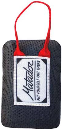 Matador Mini Pocket Blanket 44 x 28 Inch (Grey & Red) - Outdoor Ground Mat For Hiking / Trekking / Camping / Beach / Picnic - Seats 1 to 2 - Waterproof - Easy To Pack Grey NA mm Equipment Mat