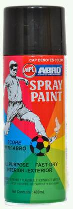 ABRO Premium Black Spray Paint 400 ml